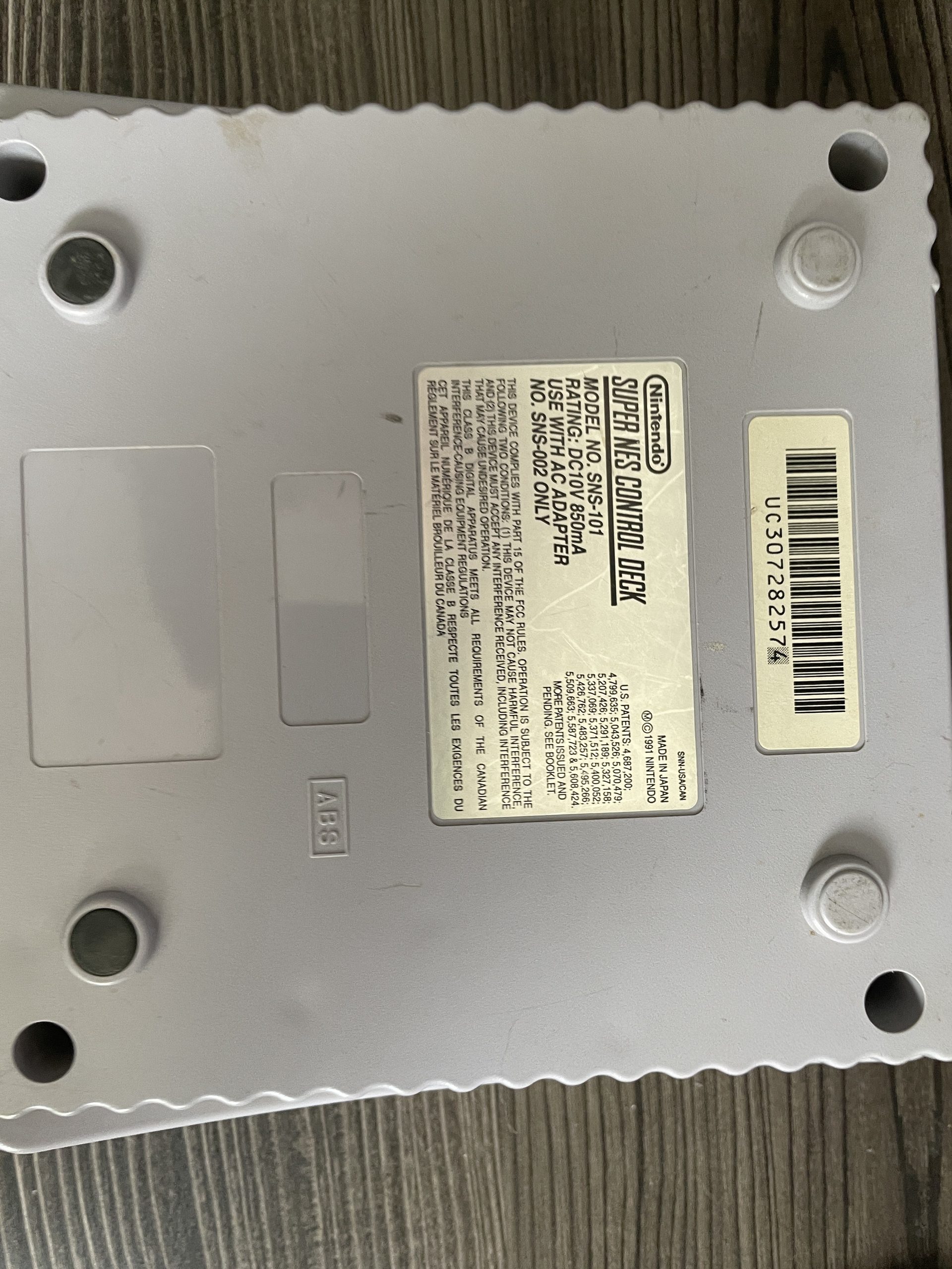 SNES Jr. Bottom